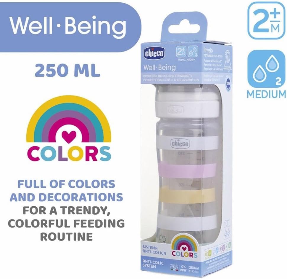 Chicco Well-Being Plastic Feeding Bottle
