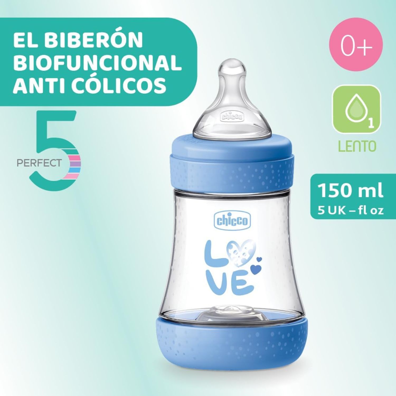 Chicco Perfect 5 Feeding Bottle 150ml